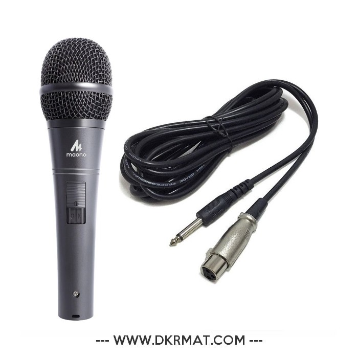 Microphone dynamique filaire professionnel, micro vocal avec câble